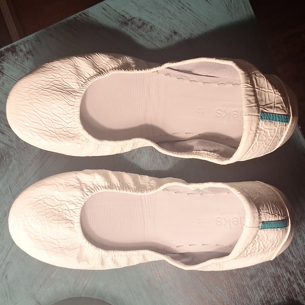 Tieks - Diamond White Croc Ballet Flats Size 12 Women's